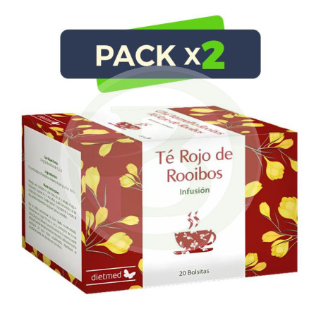 Pack 2x Infusión Té Rojo De Rooibos 20 Bolsitas Dietmed