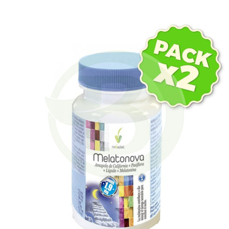 Pack 2x Melatonova 60 Cápsulas Nova Diet