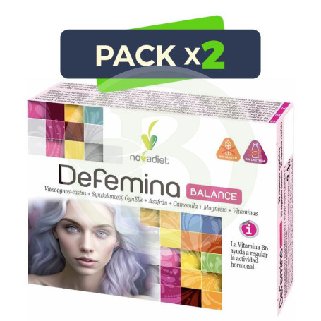 Pack 2x Defemina Balance 30 Cápsulas Vegetales Nova Diet