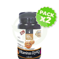 Pack 2x Vitamines D3+K2 60 Gélules Nova Diet