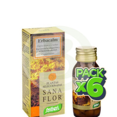 Pack 6x Sanaflor Comprimés 2 Erbacalm 30Gr. Santiveri