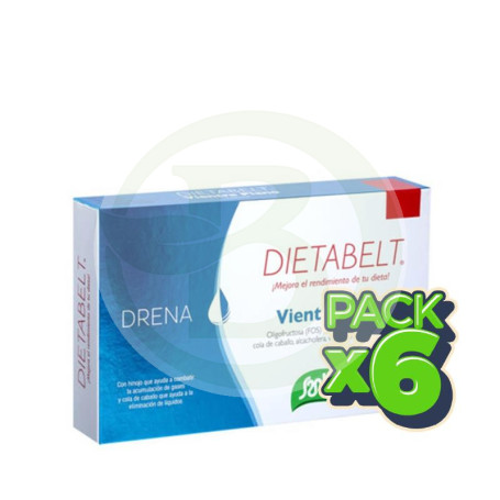 Pack 6x Db-Drena Vientre Plano 60 Cápsulas Santiveri