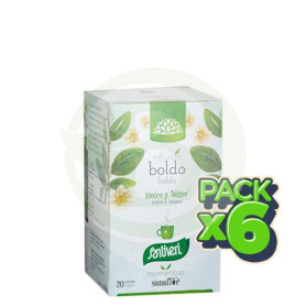 Pack 6x Sanaflor Boldo 20 Filtros Santiveri