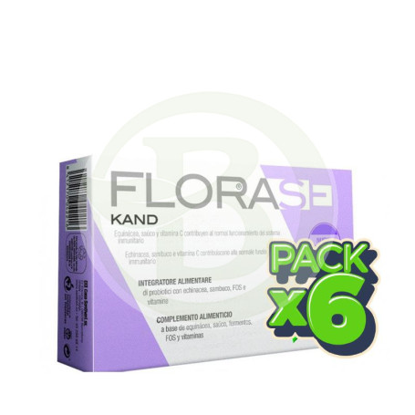 Pack 6x Florase Kand 40 Cápsulas Santiveri