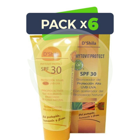 Pack 6x Protector Solar 30 200Ml. Shila