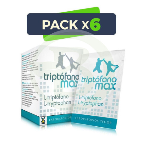 Pack 6x Triptófano Max 14 Sobres Tegor