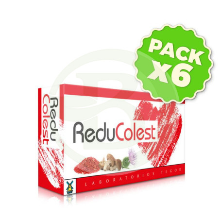Pack 6x Reducolest 60 Cápsulas Tegor