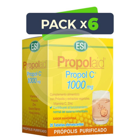 Pack 6x Propolaid Propol C 20 Tabletas ESI - Trepat Diet