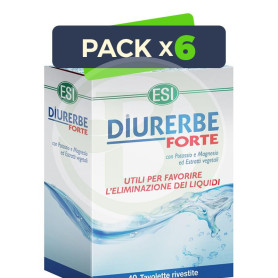 Pack 6x Diurerbe Forte 40 Tabletas ESI - Trepat Diet
