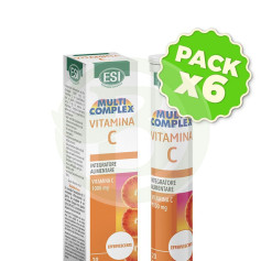 Pack 6x Vitamine C 1.000Mg. 20 Comprimés Esi