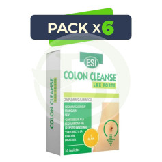 Pack 6x Colon Cleanse Lax Forte 30 Comprimés Esi