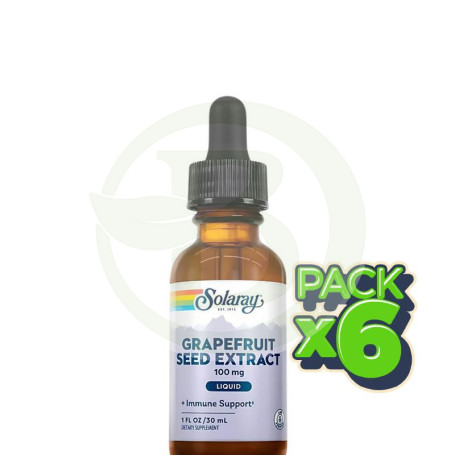 Pack 6x Grapefruit Seed 30Ml. Solaray