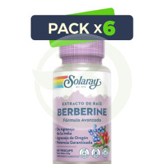 Pack 6x Berberine 60 Gélules Solaray