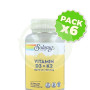 Pack 6x Big D3 y K2 120 Cápsulas Solaray