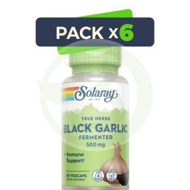 Pack 6x Black Garlic Bulb 50 Cápsulas Solaray