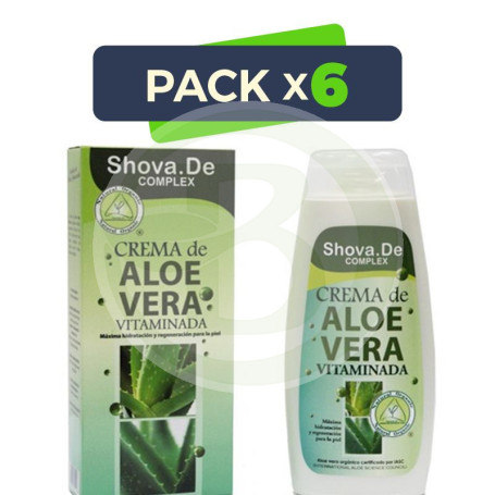 Pack 6x Crema Aloe Vera Complex 250Ml. Shova De