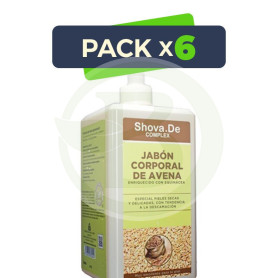 Pack 6x Jabón de Avena 1000Ml. Shova De