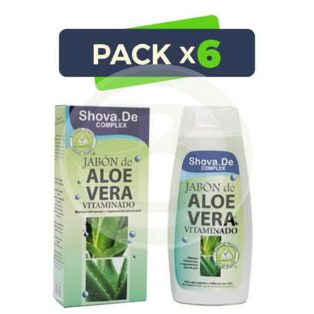 Pack 6x Jabón de Aloe Vera 250Ml. Shova De