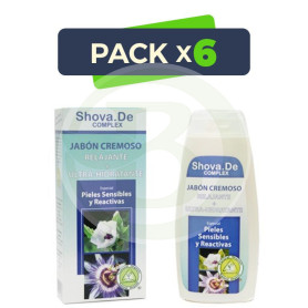 Pack 6x Jabón Cremoso Relajante 250Ml. Shova De