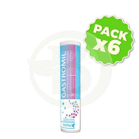 Pack 6x Gastromil 20 Pastillas Para Chupar Dietmed