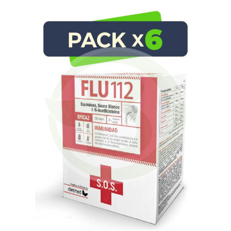 Pack 6x Flu112 30 Cápsulas Dietmed
