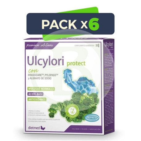 Pack 6x Ulcylori Protect 20 Sticks Dietmed