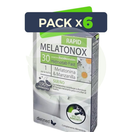 Pack 6x Melatonox Rapid 30 Comprimidos Dietmed