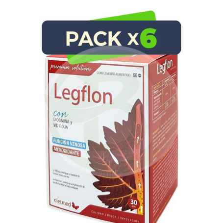 Pack 6x Legflon 60 Comprimidos Dietmed