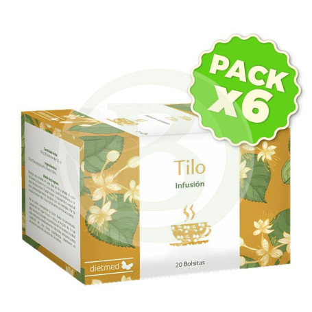 Pack 6x Infusión Tilo 20 Bolsitas Dietmed