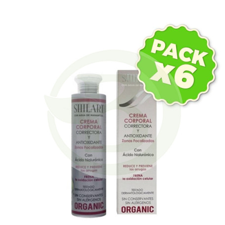 Pack 6x Crema Corporal Correctora 200Ml. Shilart