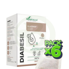 Pack 6x Natusor 15 Diabesil 20 Filtros Soria Natural