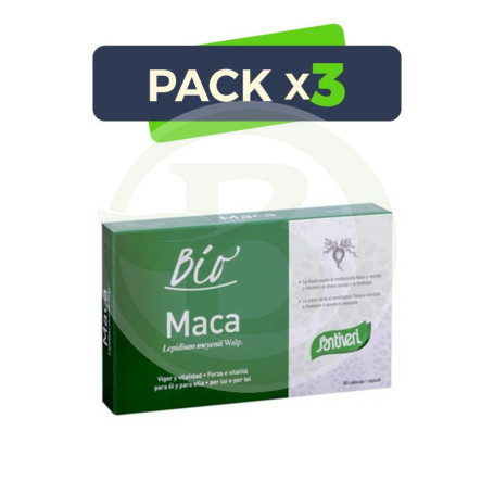 Pack 3x Maca Bio 60 Cápsulas Santiveri