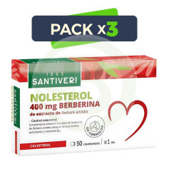 Pack 3x Nolesterol 30 Comprimés Santiveri