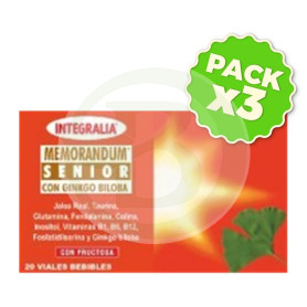 Pack 3x Memorandum Senior con Ginkgo Integralia