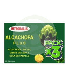 Pack 3x Artichaut Plus 60 Gélules Integralia