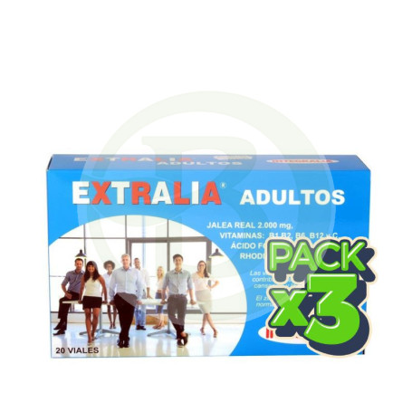 Pack 3x Extralia Adultos 20 Viales Integralia