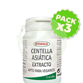 Pack 3x Extracto De Centella Asiática 60 Cápsulas Integralia