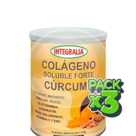 Pack 3x Colágeno Soluble Forte Cúrcuma 300G Integralia