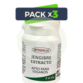 Pack 3x Extracto De Jengibre 60 Cápsulas Integralia