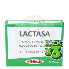 Pack 3x Lactasa 30 Cápsulas Integralia