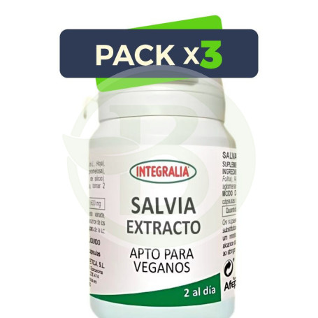 Pack 3x Extracto De Salvia 60 Cápsulas Integralia