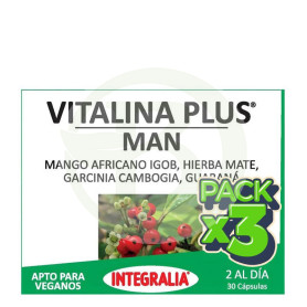 Pack 3x Vitalina Plus Man 30 Cápsulas Integralia