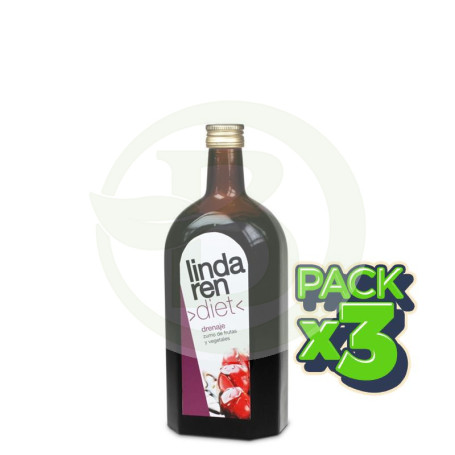 Pack 3x Drenaje 650Ml. Lindaren Diet