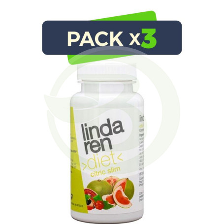 Pack 3x Citric Slim 60 cápsulas Lindaren