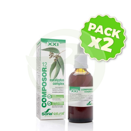 Pack 2x Composor 12 XXI Eucalyptus Complex 50Ml. Soria Natural