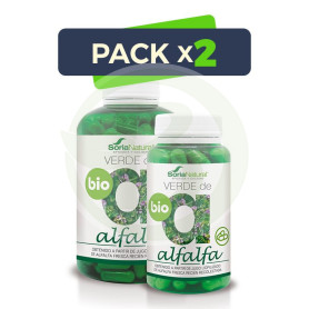 Pack 2x Verde de Alfalfa BIO 80 Cápsulas Soria Natural