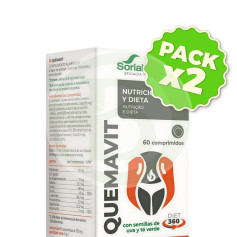 Pack 2x Quemavit 60 Comprimés Soria Natural