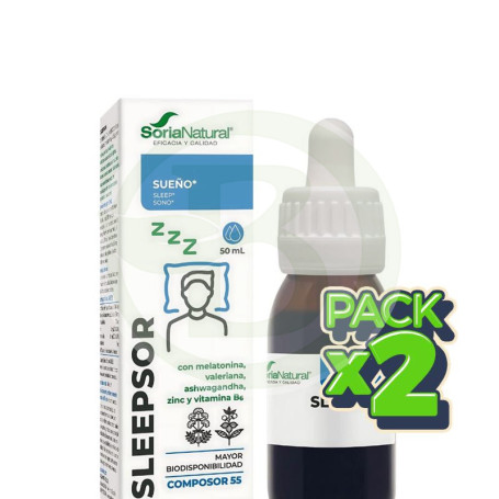 Pack 2x Composor 55 Sleepsor 50Ml Soria Natural