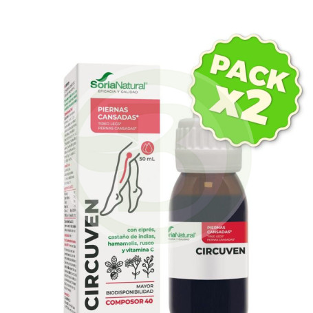 Pack 2x Composor 40 Circuven 50Ml Soria Natural