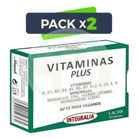 Pack 2x Vitaminas Plus Integralia